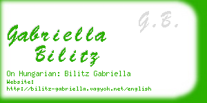 gabriella bilitz business card